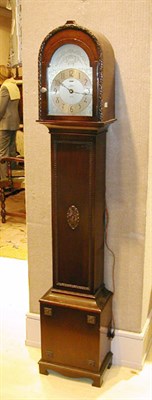 Lot 407 - Georgian Style Mahogany Grandmother's Clock
