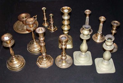 Lot 410 - Miscellaneous Group of Brass Candlesticks...