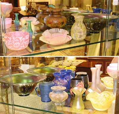 Lot 411 - Miscellaneous Group of Art Glass Style Cabinet...