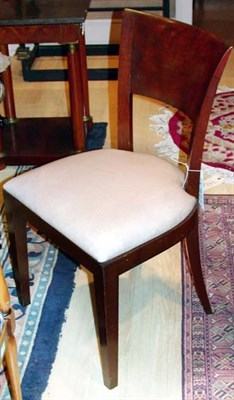 Lot 477 - Pair of Biedermeier Style Fruitwood Side Chairs