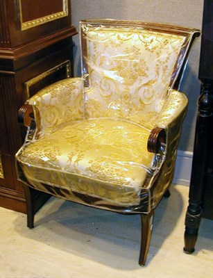 Lot 480 - Pair of Neoclassical Style Upholstered...