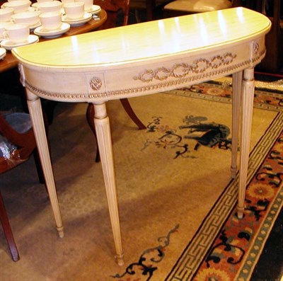 Lot 486 - Louis XVI Style White Painted Console