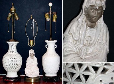Lot 491 - Three Asian Lamps