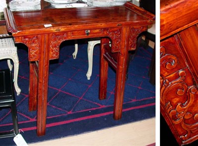 Lot 492 - Chinese Hardwood Altar Table