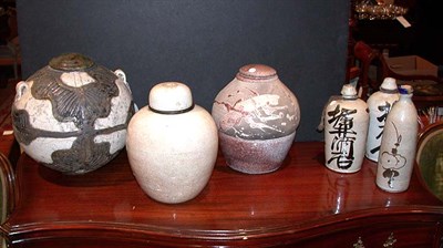 Lot 423 - Miscellaneous Group of Asian Pottery Bottles...