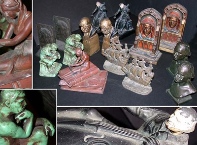Lot 430 - Miscellaneous Group of Metal and Other Bookends