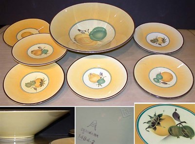 Lot 505 - Danish Porcelain Fruit Service Approximately...