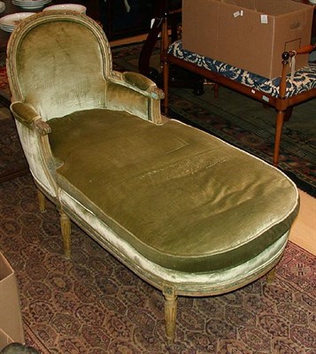 Lot 439 - Louis XVI Style Painted Chaise Longue