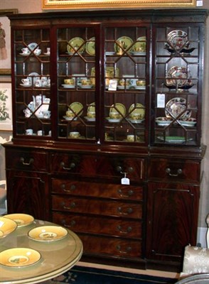 Lot 510 - Georgian Style Mahogany Breakfront with Butler'...