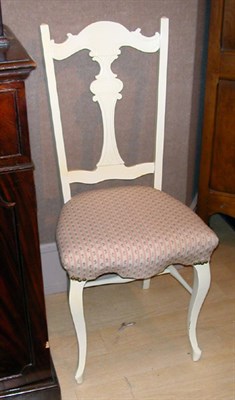 Lot 511 - Pair of Neoclassical Style White Painted Side...