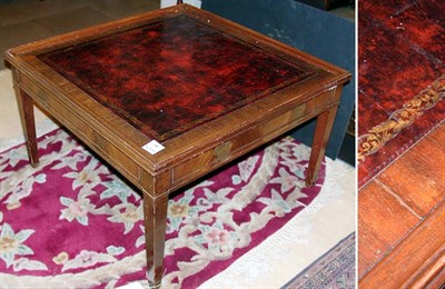 Lot 441 - Georgian Style Leather Top Mahogany Coffee Table