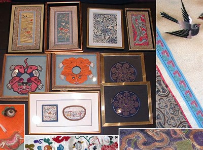 Lot 518 - Miscellaneous Group of Framed Embroideries