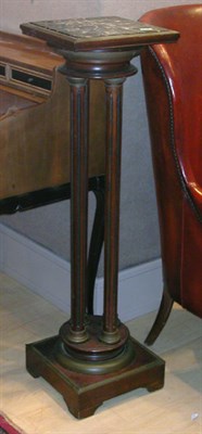 Lot 599 - Louis XVI Style Marble Top Mahogany Pedestal