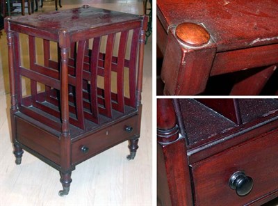 Lot 602 - Georgian Style Mahogany Canterbury