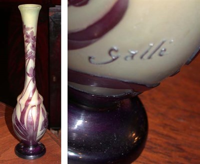 Lot 608 - Art Glass Overlay Vase