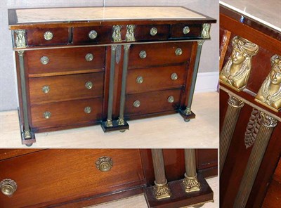 Lot 624 - Empire Style Mahogany Chest