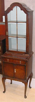Lot 626 - Queen Anne Style Walnut Cabinet on Stand