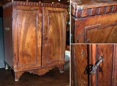 Lot 646 - George III Mahogany Miniature Cabinet