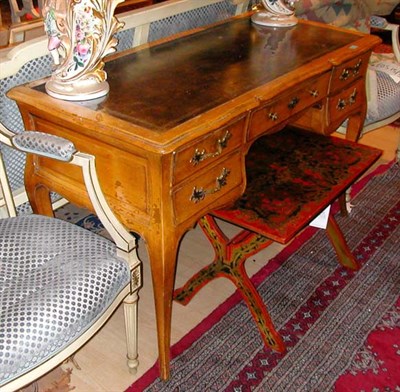 Lot 647 - Provincial Louis XV Style Fruitwood Bureau Plat