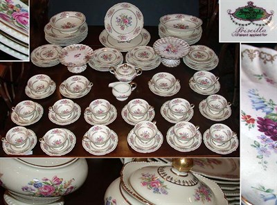 Lot 653 - Rosenthal Rose Decorated Porcelain Partial...