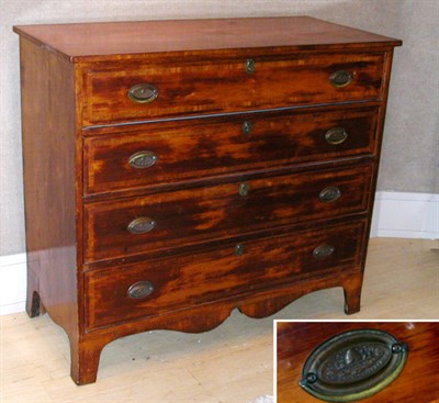 Lot 663 - Federal Maple Four-Drawer Chest