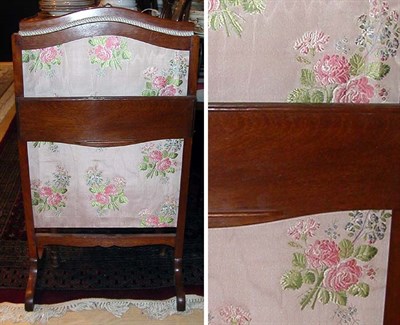 Lot 671 - Provincial Louis XV Style Mahogany Fire Screen