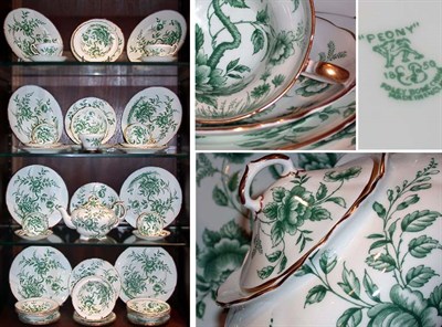 Lot 691 - English Porcelain Partial Dinner Service...