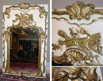 Lot 227 - Louis XV Style Ivory Painted and Gilt-Wood...