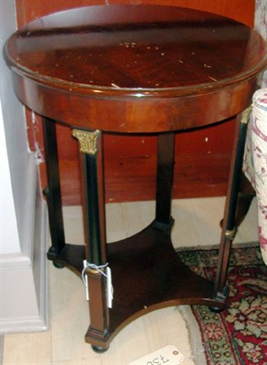 Lot 729 - Empire Style Mahogany Circular Side Table