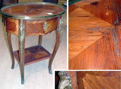 Lot 195 - Louis XV Style Bronze Mounted Mahogany Side...
