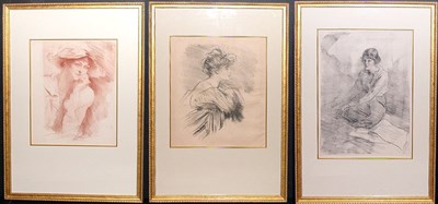 Lot 101 - Albert de Belleroche [PORTRAITS OF WOMEN]...
