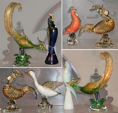 Lot 617 - Miscellaneous Group of Italian Glass Birds...