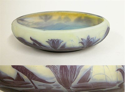 Lot 507 - Galle Cameo Glass Vase Of oval form, in...