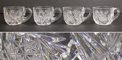 Lot 557 - Set of Twelve Cut Glass Punch Cups Height 2...