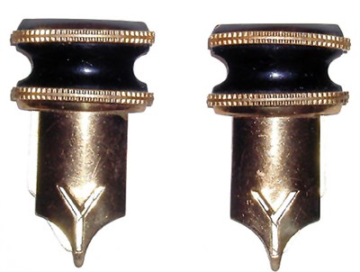 Lot 3057 - Pair of Pen Nib Clips USA, circa 1930 Stamped...