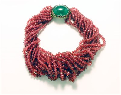 Lot 3190 - Chanel Torchon Collar France, 1950s Glass...