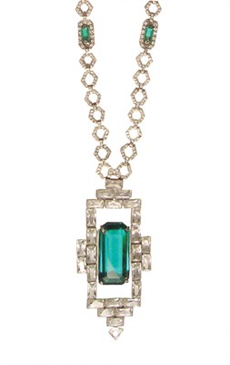 Lot 3047 - Chanel Sautoir with Oblong Pendant France,...