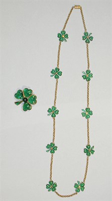 Lot 3189 - Chanel Clover Brooch and Sautoir Gripoix,...