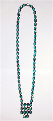 Lot 3046 - Chanel Green Rectangular Stones Sautoir France,...