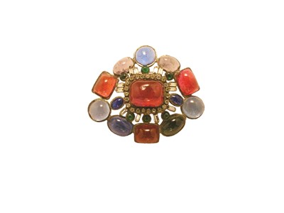 Lot 3230 - Chanel Multicolored Stones Brooch France,...