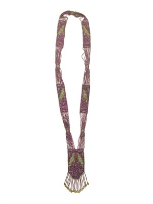 Lot 3008 - Bird Motif Beaded Sautoir France, circa 1920...