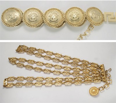 Lot 3331 - Two Versace Belts Ugo Correani for Gianni...