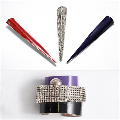 Lot 3286 - Set of Three Versace Brooches and Cuff Ugo...