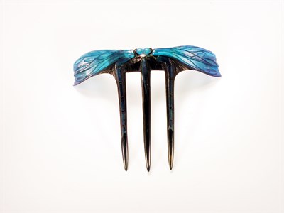 Lot 3001 - Bonaz Horn Comb France, circa 1905 Of insect...