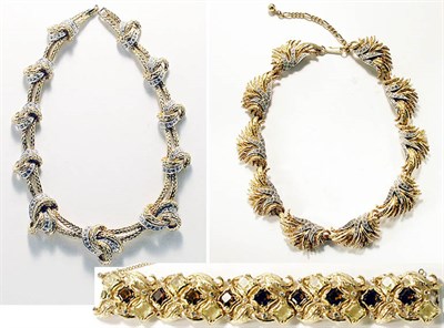 Lot 3133 - Boucher Bracelet and Two Boucher Collars USA,...