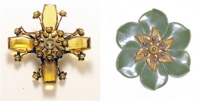Lot 3093 - Two Joseff Brooches USA, circa 1935 and 1940...