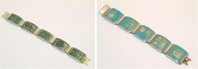 Lot 3208 - Two Perli Link Bracelets Germany, circa 1955...