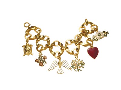 Lot 3051 - Maggy Rouff Charm Bracelet France, 1936 Gold...