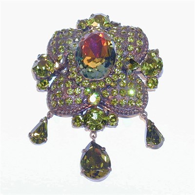 Lot 3239 - Jean-Pierre Three Pendant Brooch France, circa...