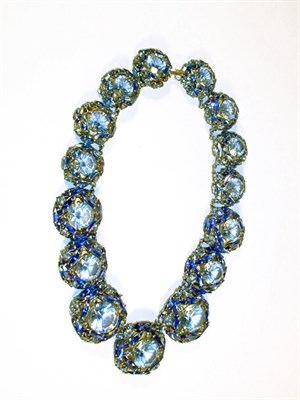 Lot 3161 - Scemama Collar with Simulated Sapphires France,...